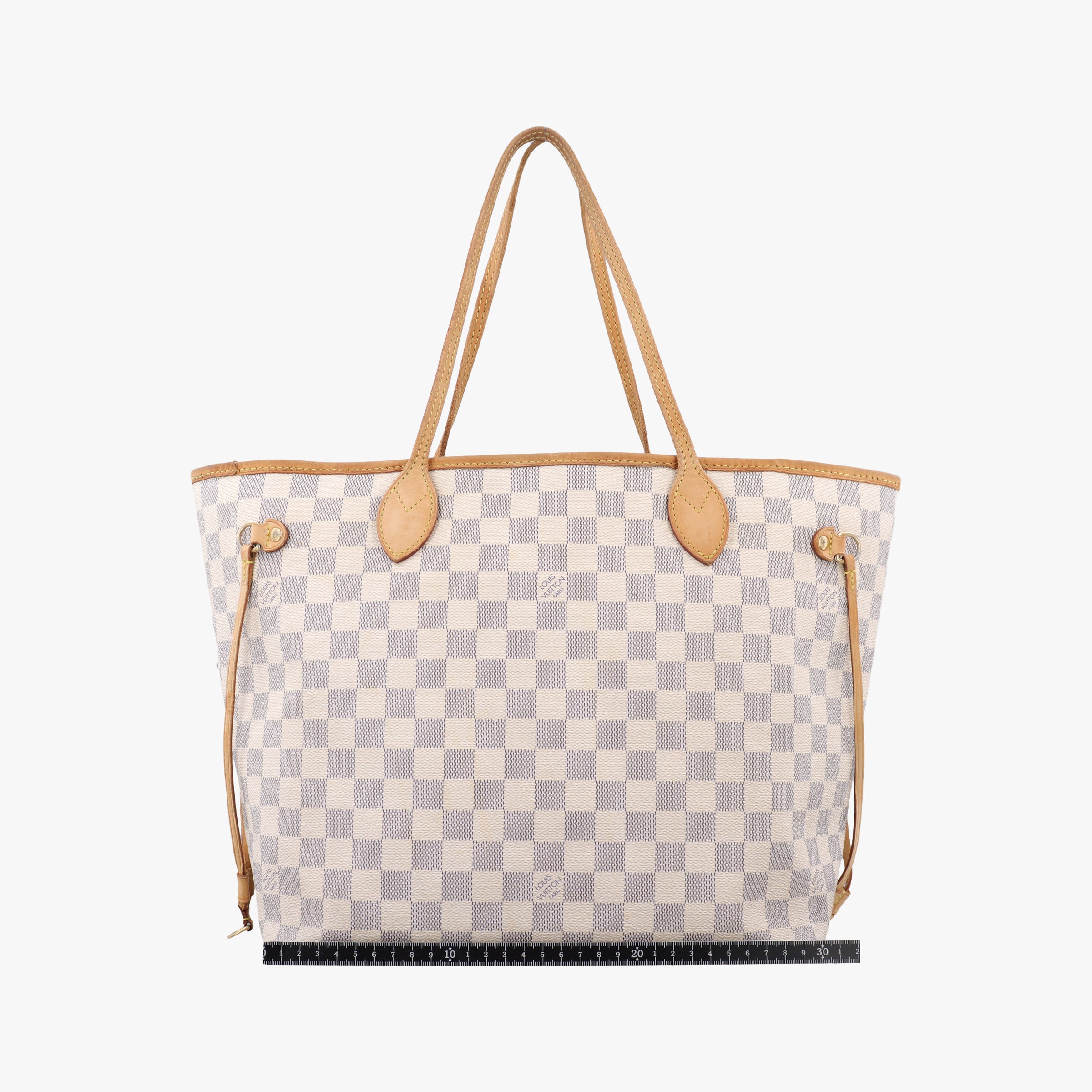 Pre-owned Louis Vuitton Neverfull MM Azur Damier Canvas N51107 handbag | stylenewstar