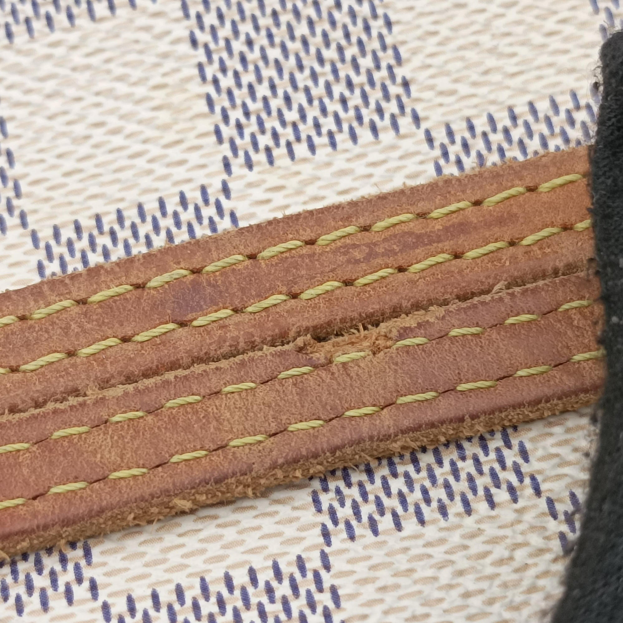 Pre-owned Louis Vuitton Neverfull MM Azur Damier Canvas N51107 handbag | stylenewstar