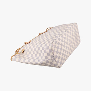 Pre-owned Louis Vuitton Neverfull MM Azur Damier Canvas N51107 handbag | stylenewstar