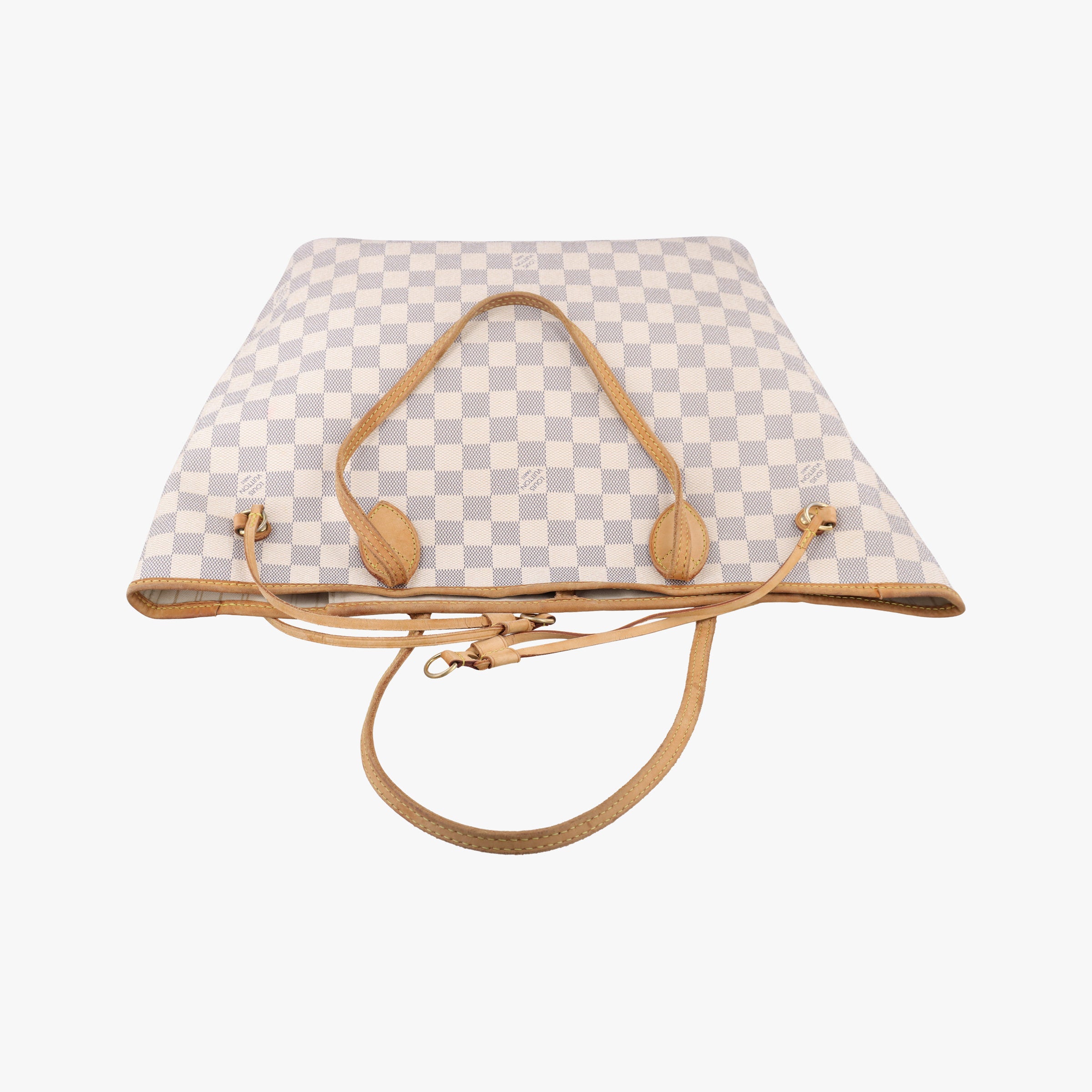 Pre-owned Louis Vuitton Neverfull MM Azur Damier Canvas N51107 handbag | stylenewstar