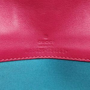 Pre-owned Gucci GG Marmont pink×multicolor velour 488426 shoulderbag | stylenewstar