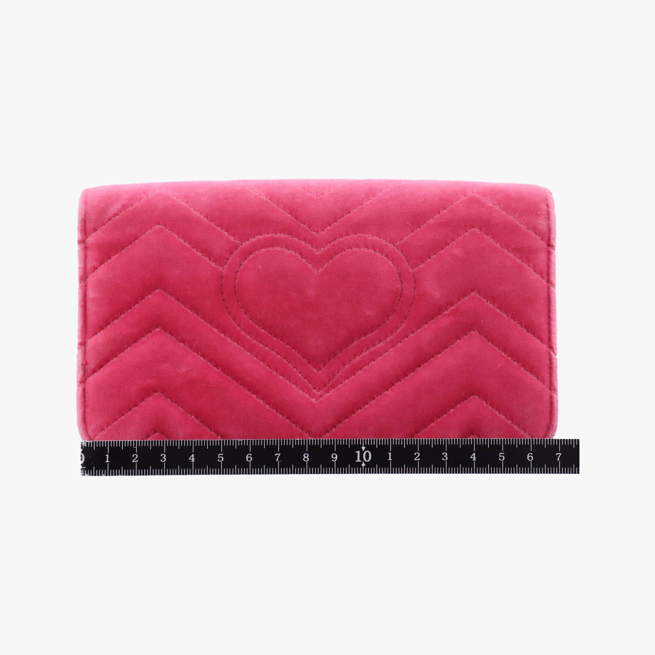 Pre-owned Gucci GG Marmont pink×multicolor velour 488426 shoulderbag | stylenewstar