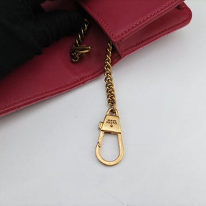 Pre-owned Gucci GG Marmont pink×multicolor velour 488426 shoulderbag | stylenewstar
