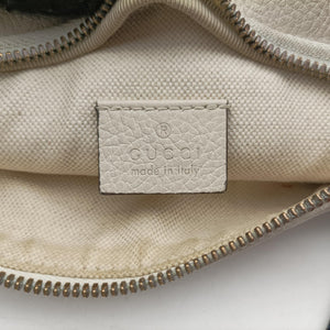Pre-owned Gucci Gucci print White Leather 527792 bum bag/waist bag | stylenewstar