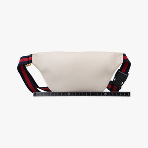Pre-owned Gucci Gucci print White Leather 527792 bum bag/waist bag | stylenewstar
