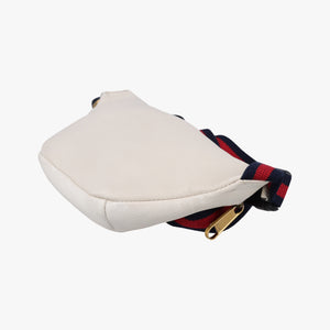 Pre-owned Gucci Gucci print White Leather 527792 bum bag/waist bag | stylenewstar