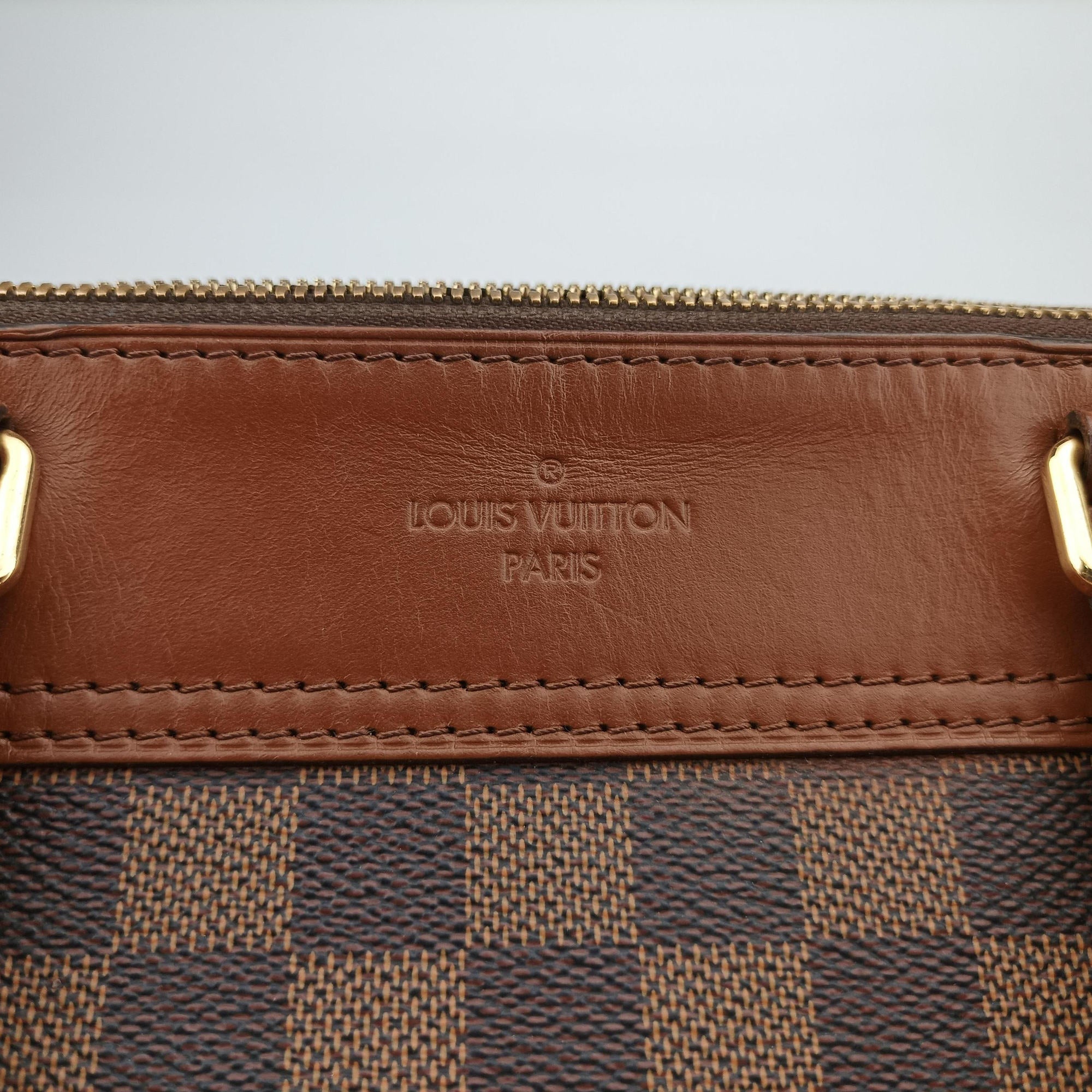 Pre-owned Louis Vuitton GREENWICH EBENE Damier Canvas×calf leather N41337 shoulderbag | stylenewstar