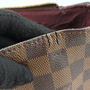 Pre-owned Louis Vuitton GREENWICH EBENE Damier Canvas×calf leather N41337 shoulderbag | stylenewstar