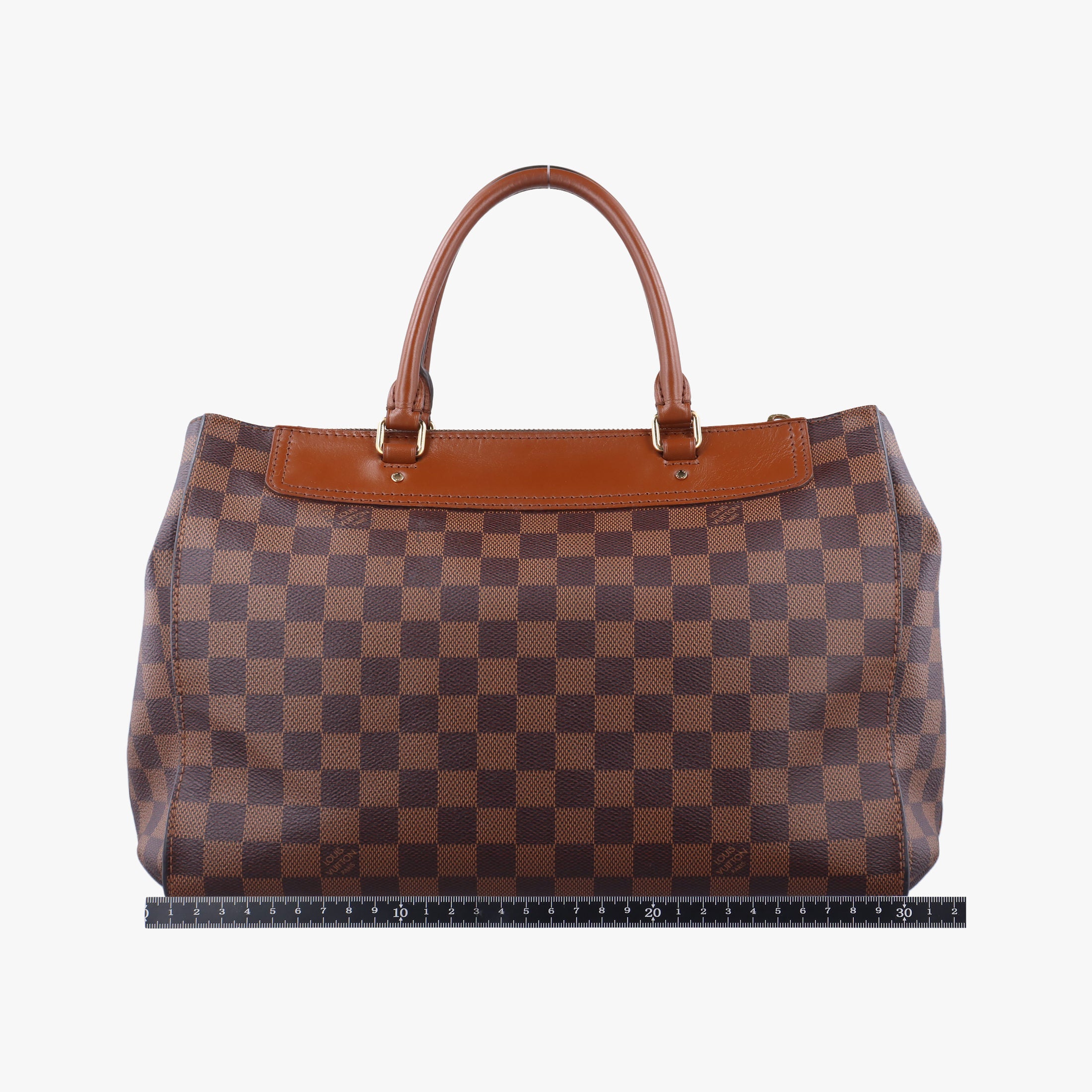 Pre-owned Louis Vuitton GREENWICH EBENE Damier Canvas×calf leather N41337 shoulderbag | stylenewstar