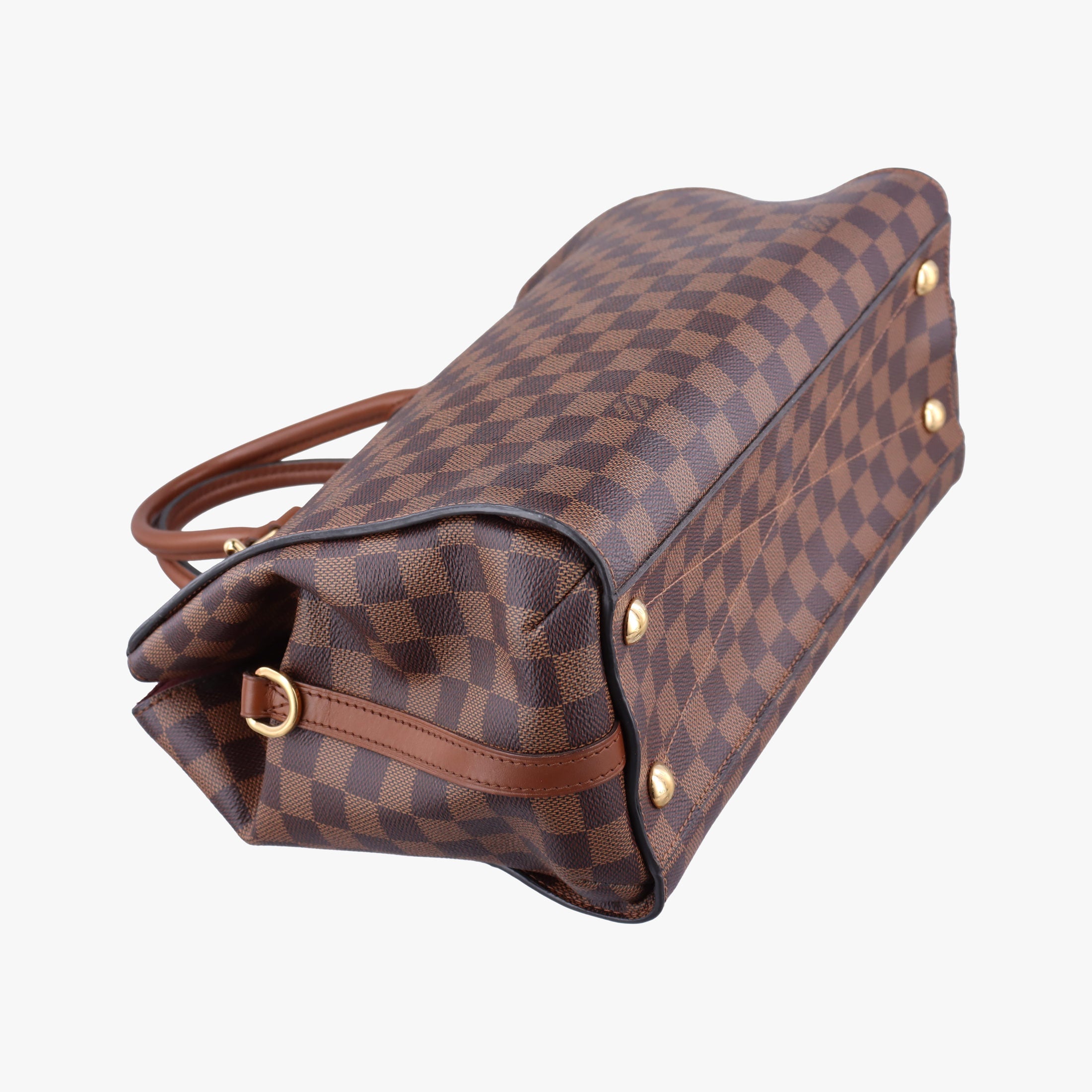 Pre-owned Louis Vuitton GREENWICH EBENE Damier Canvas×calf leather N41337 shoulderbag | stylenewstar