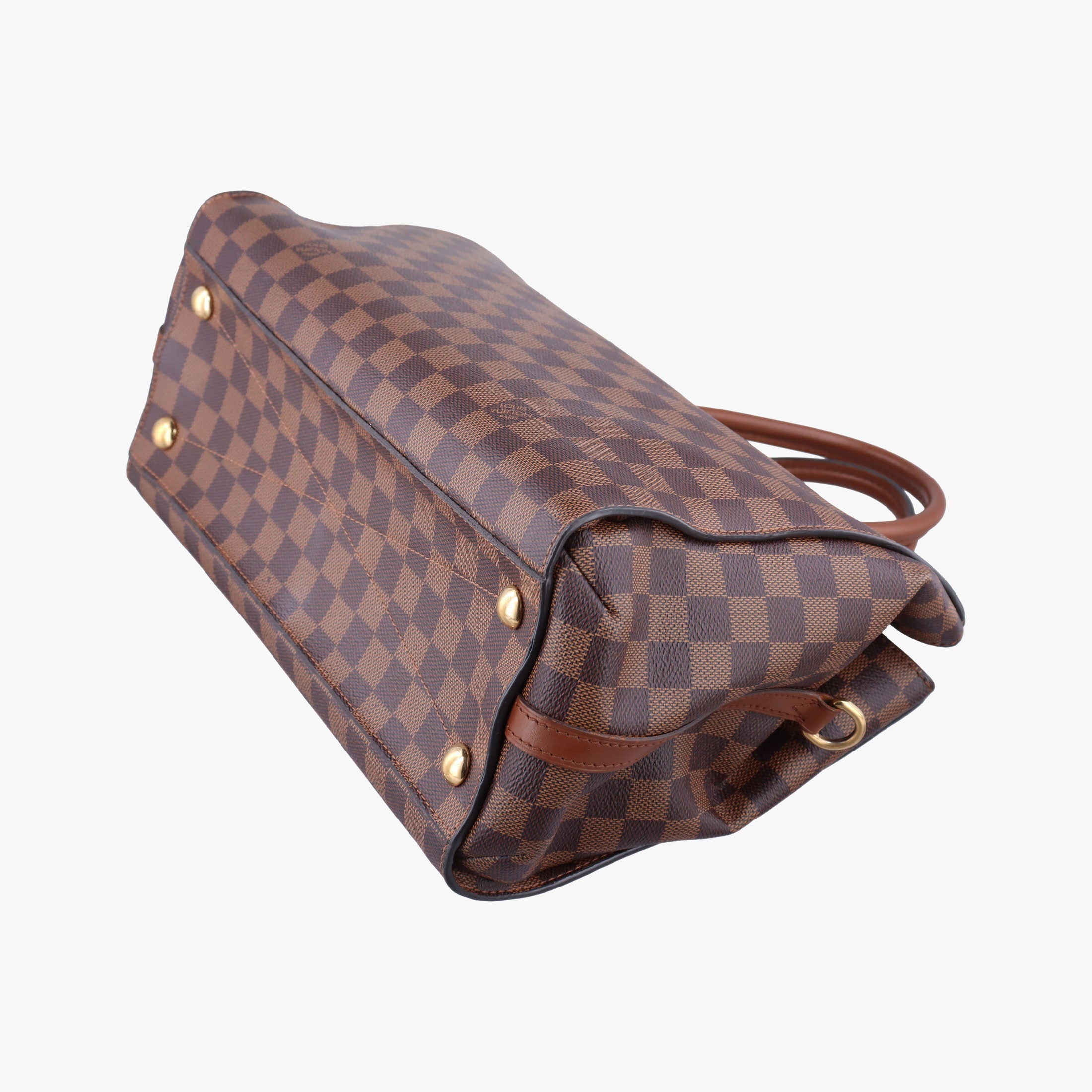 Pre-owned Louis Vuitton GREENWICH EBENE Damier Canvas×calf leather N41337 shoulderbag | stylenewstar