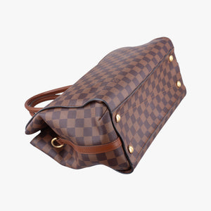 Pre-owned Louis Vuitton GREENWICH EBENE Damier Canvas×calf leather N41337 shoulderbag | stylenewstar