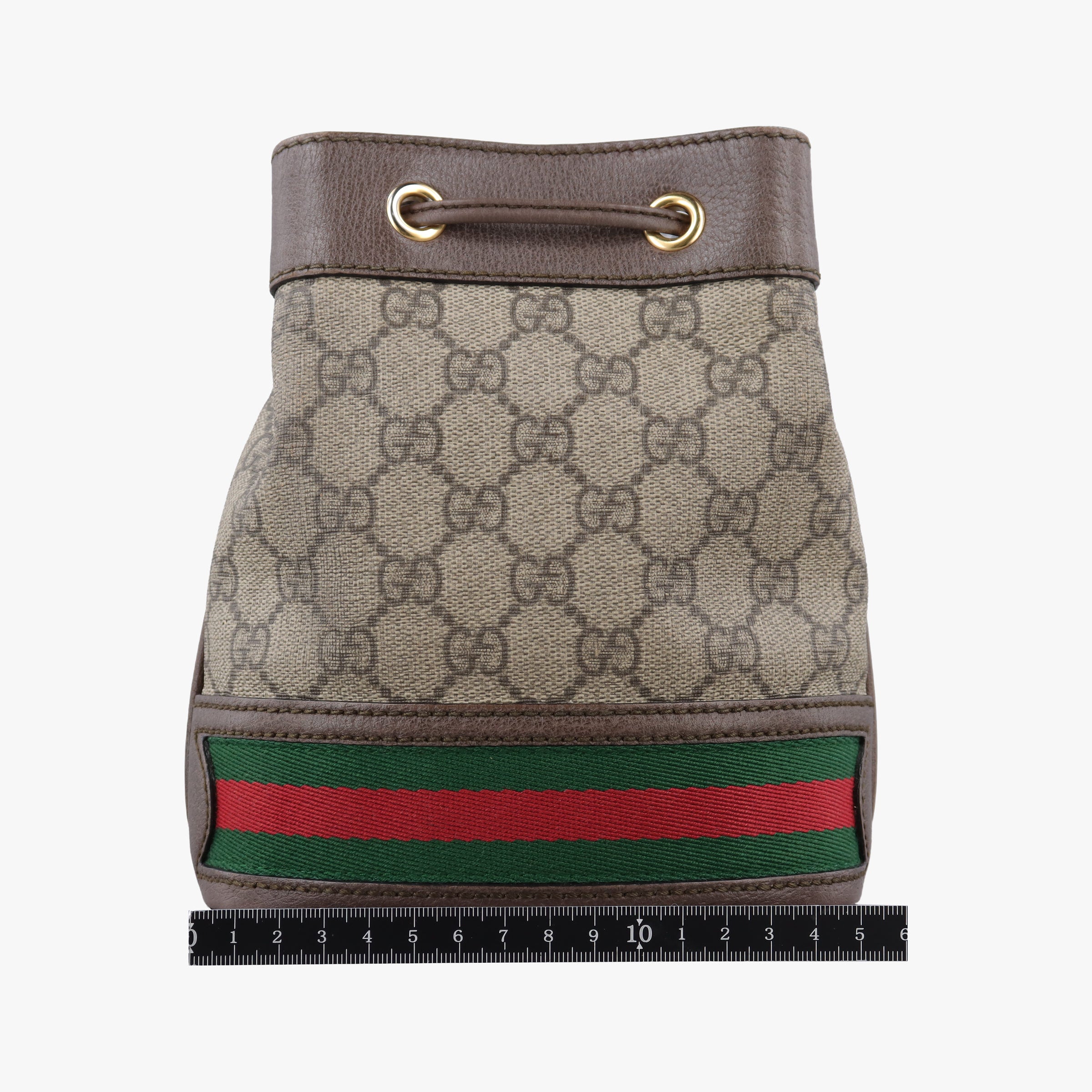 Pre-owned Gucci Ophidia Brown PVC coated canvas 550620 shoulderbag | stylenewstar