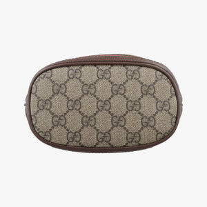 Pre-owned Gucci Ophidia Brown PVC coated canvas 550620 shoulderbag | stylenewstar