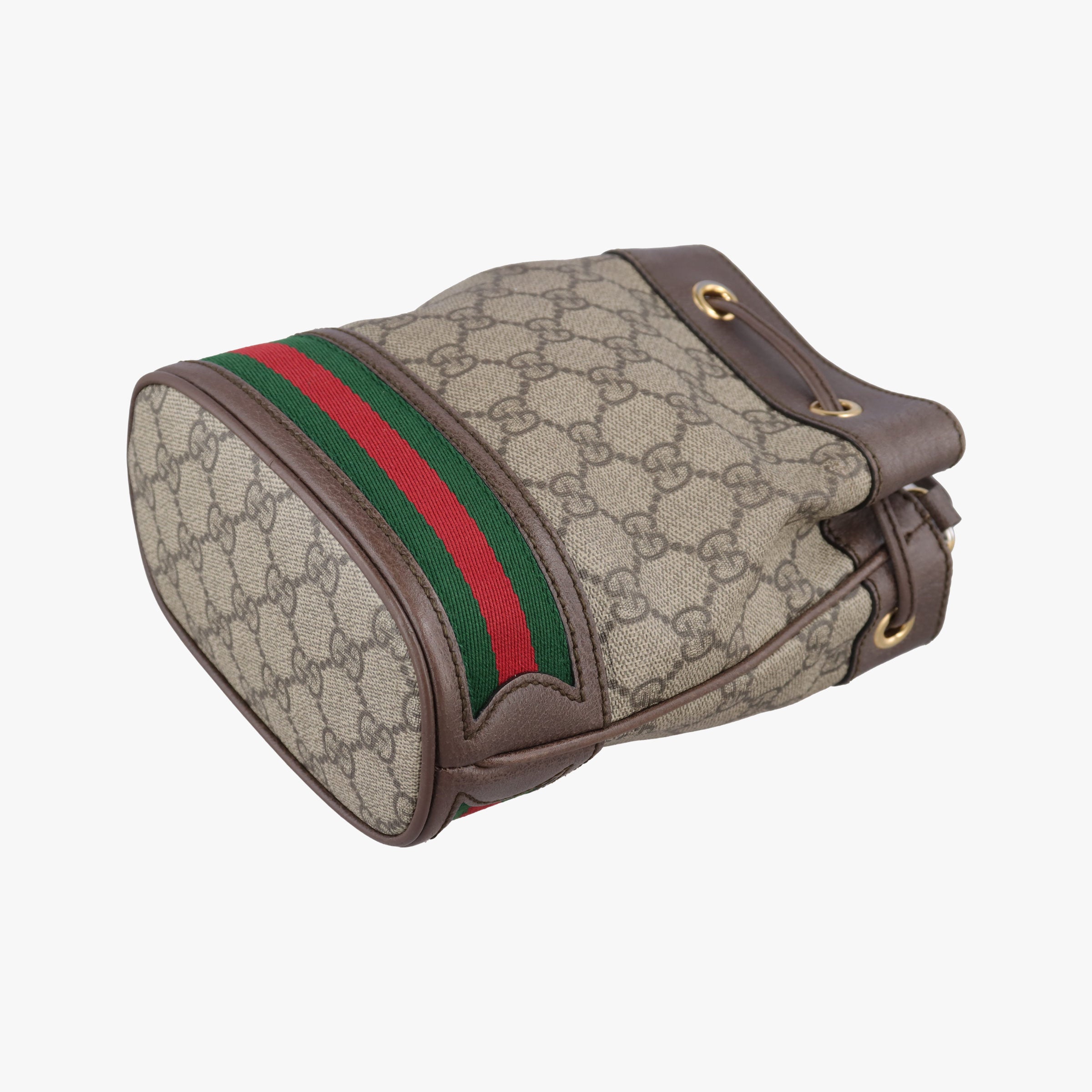 Pre-owned Gucci Ophidia Brown PVC coated canvas 550620 shoulderbag | stylenewstar