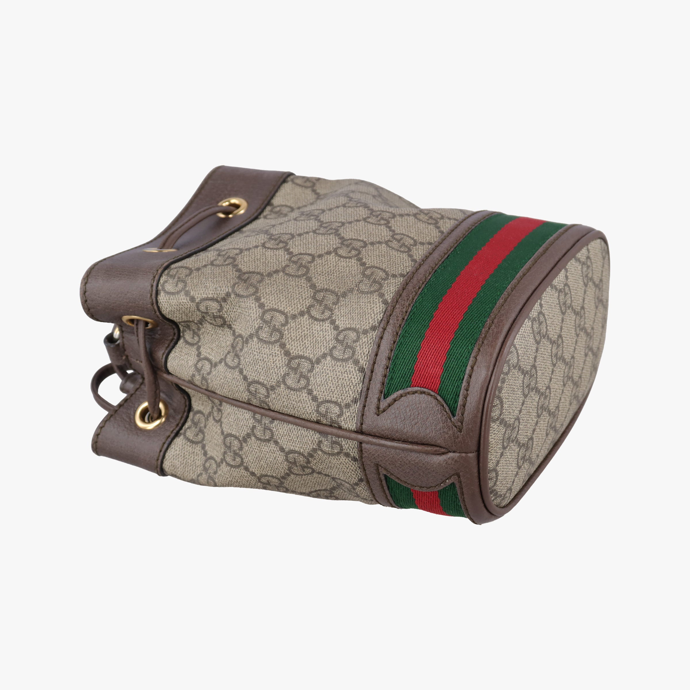 Pre-owned Gucci Ophidia Brown PVC coated canvas 550620 shoulderbag | stylenewstar