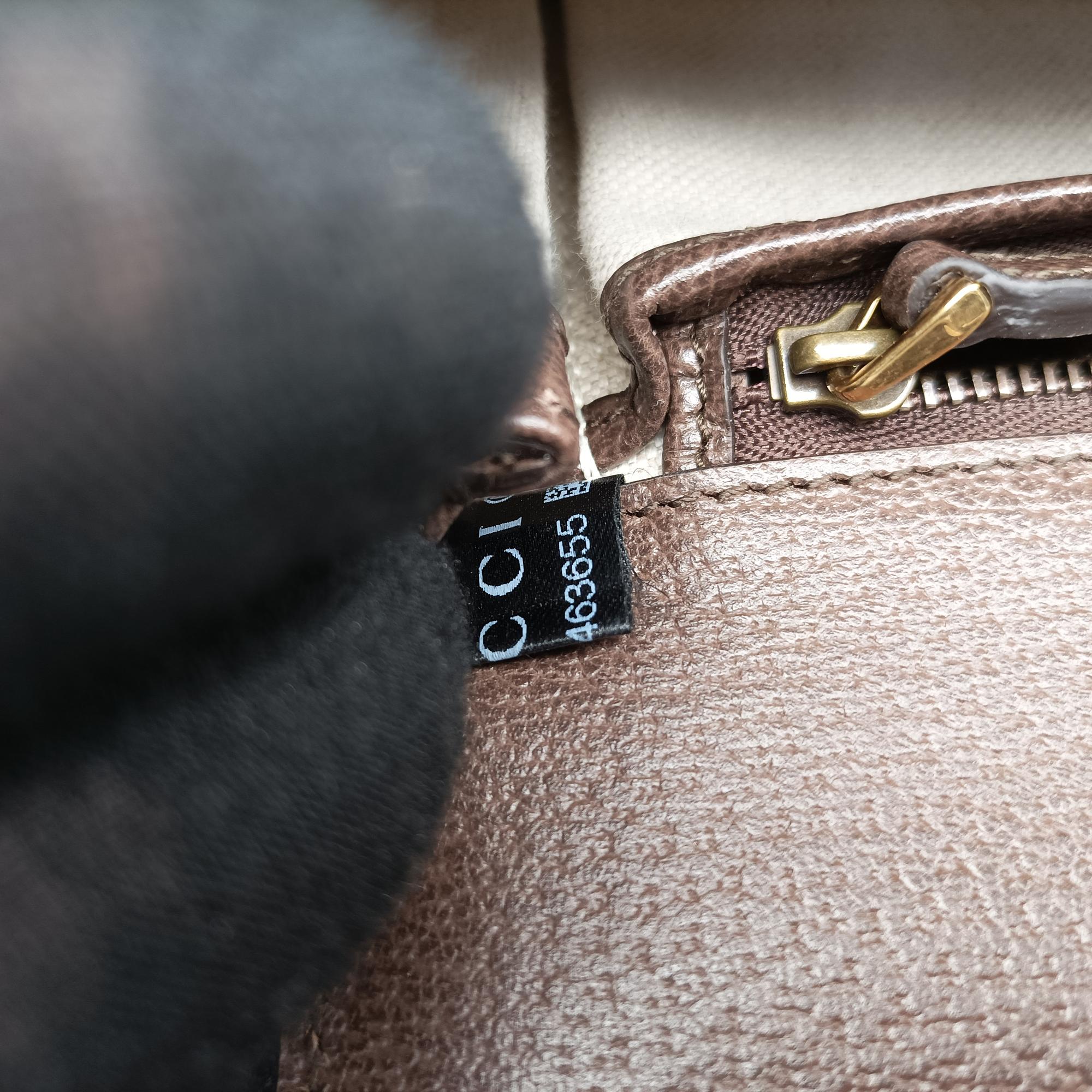Secondhand Gucci New Bamboo White x Brown x Multicolor Canvas×Leather 675797 shoulderbag | stylenewstar