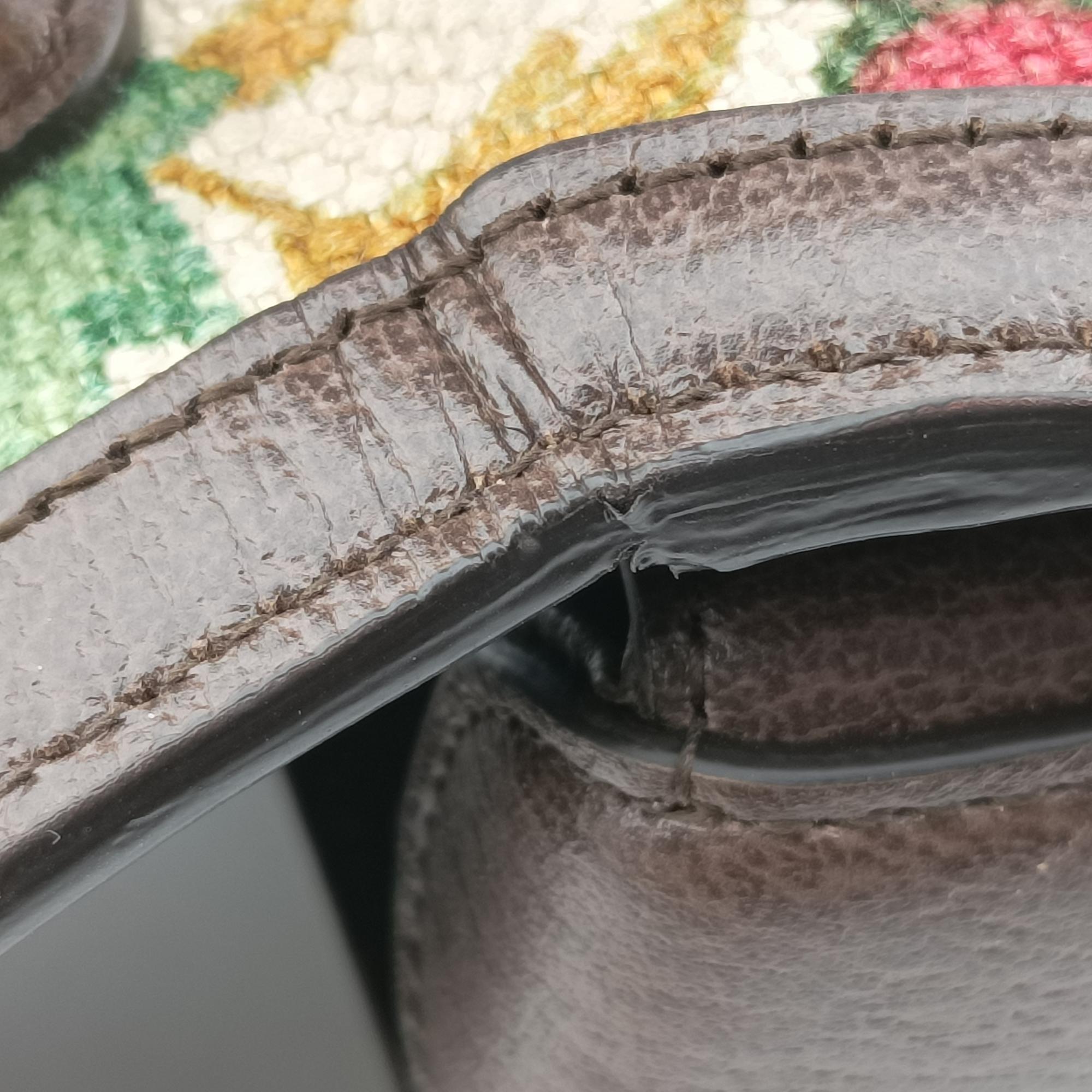 Secondhand Gucci New Bamboo White x Brown x Multicolor Canvas×Leather 675797 shoulderbag | stylenewstar