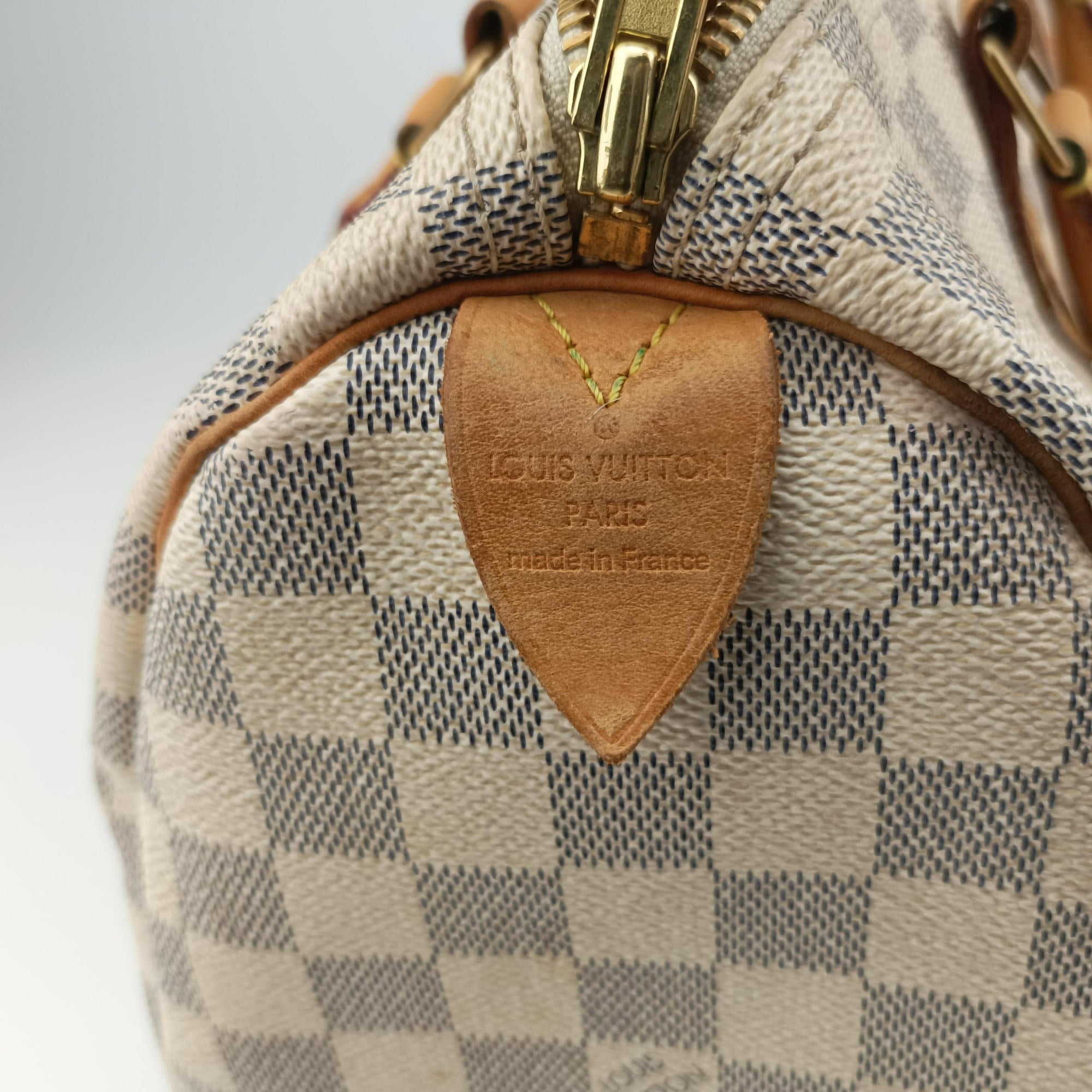 Secondhand Louis Vuitton Speedy 30 Azur Damier Canvas N41533 handbag | stylenewstar