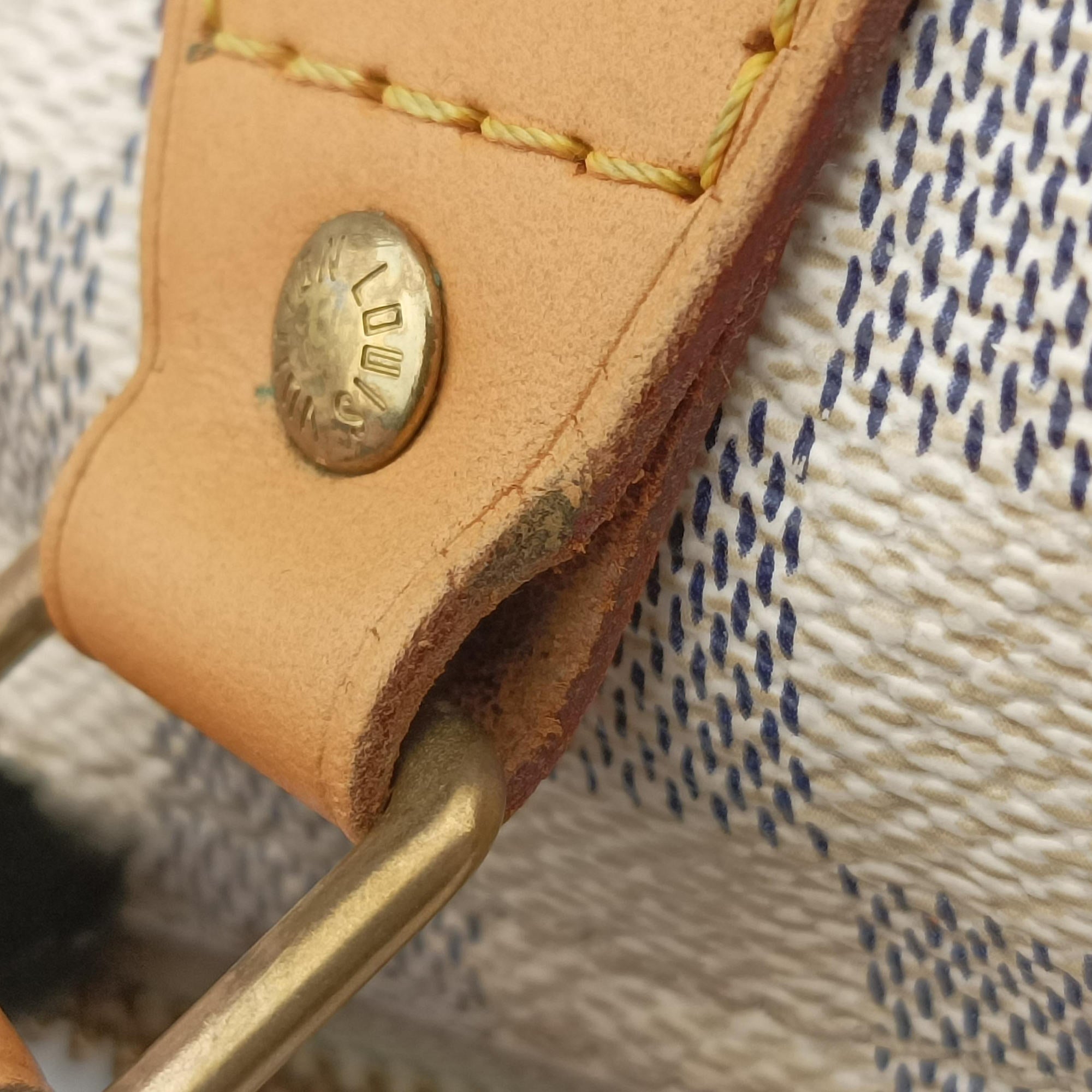 Secondhand Louis Vuitton Speedy 30 Azur Damier Canvas N41533 handbag | stylenewstar