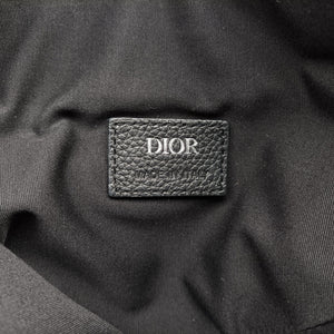 Pre-owned Christian Dior Saddle Gray×Navy×Black Jacquard×Leather  bum bag/waist bag | stylenewstar