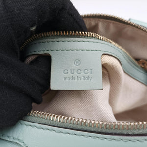 Pre-owned Gucci Sherry Line Green Leather 269876 shoulderbag | stylenewstar