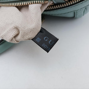 Pre-owned Gucci Sherry Line Green Leather 269876 shoulderbag | stylenewstar