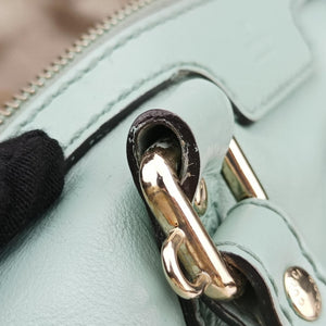 Pre-owned Gucci Sherry Line Green Leather 269876 shoulderbag | stylenewstar
