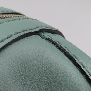 Pre-owned Gucci Sherry Line Green Leather 269876 shoulderbag | stylenewstar