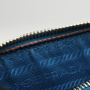 Pre-owned Prada Galleria Blue SAFFIANO Leather BN1801 shoulderbag | stylenewstar