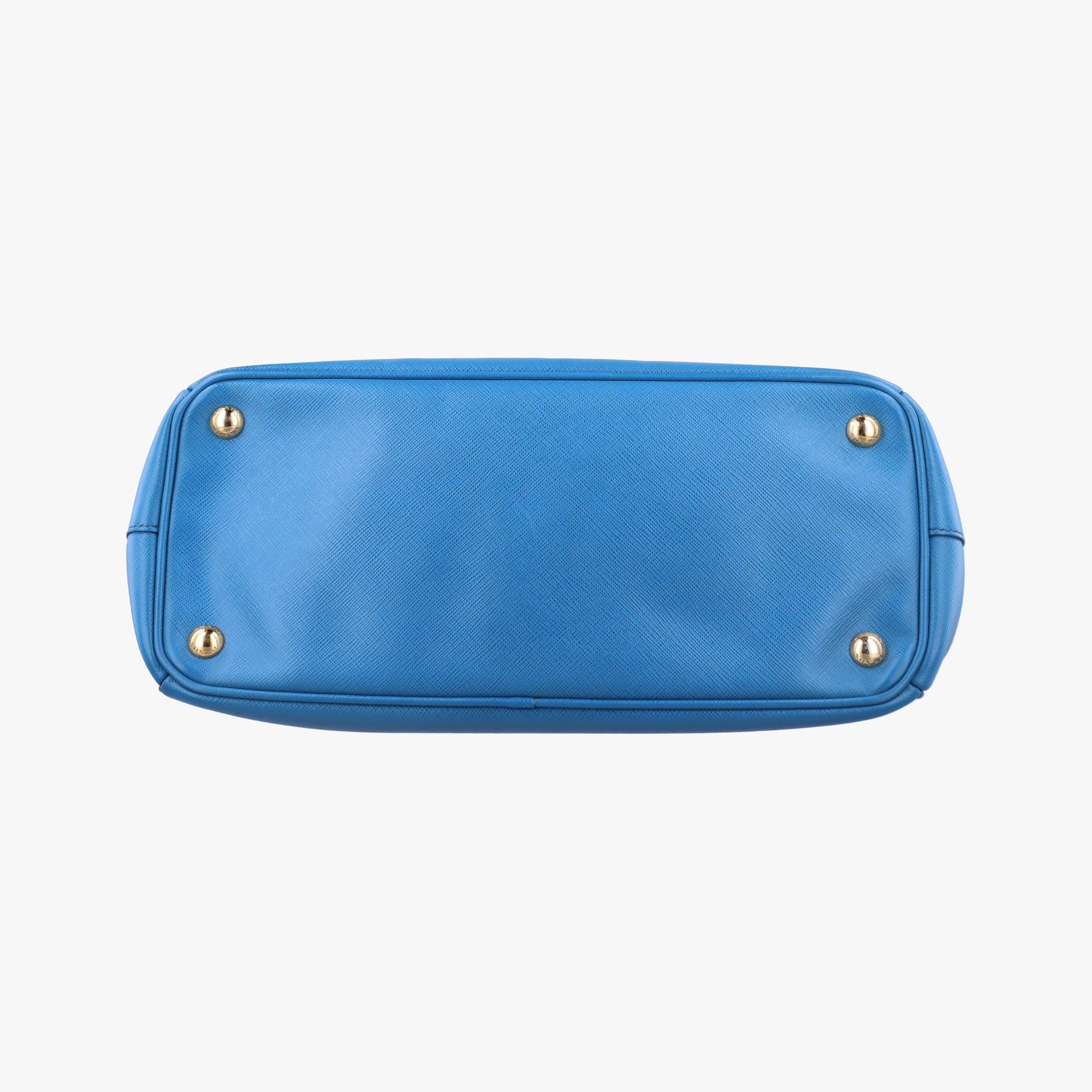 Pre-owned Prada Galleria Blue SAFFIANO Leather BN1801 shoulderbag | stylenewstar