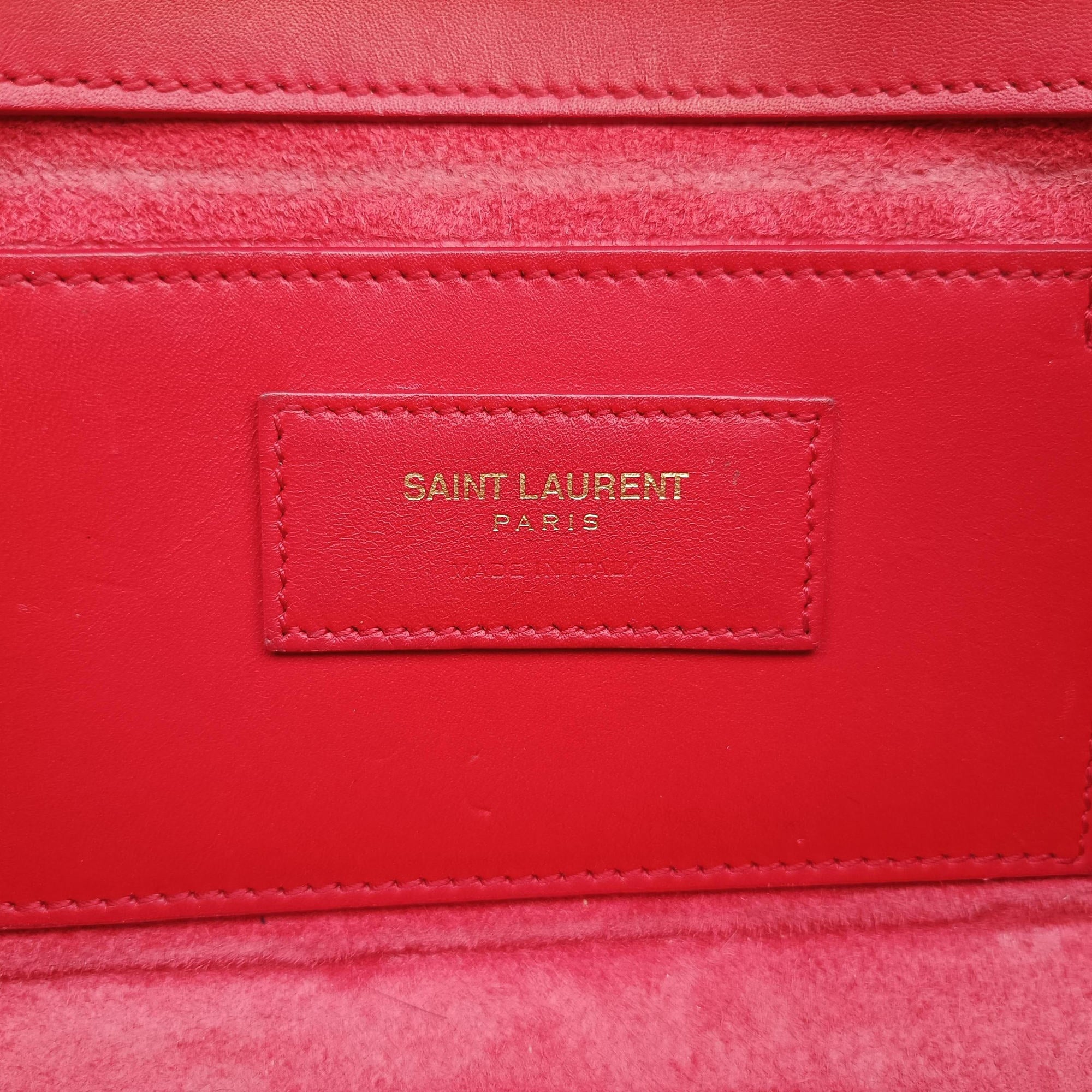 Pre-owned Yves Saint Laurent KATE Red Leather 354120 shoulderbag | stylenewstar