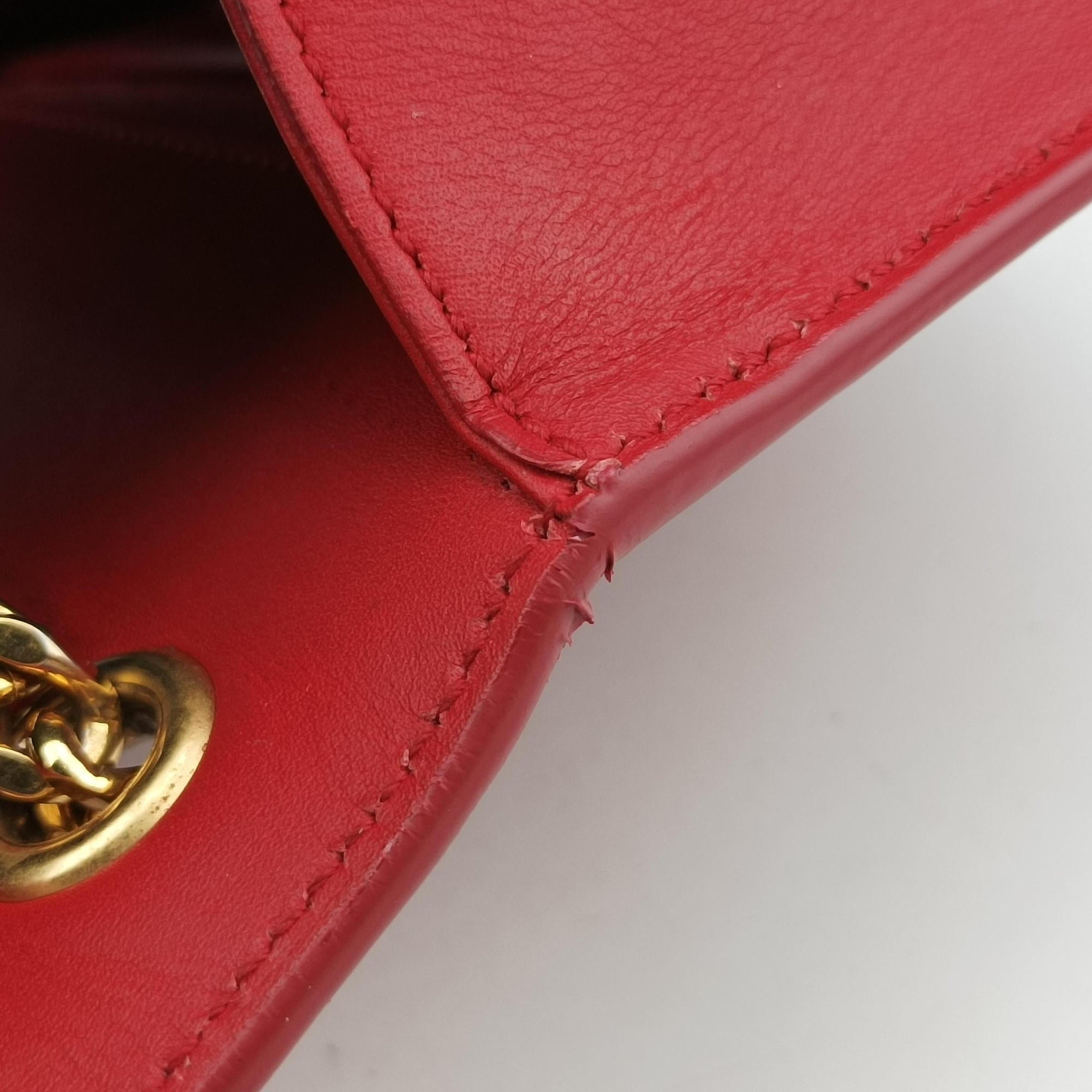 Pre-owned Yves Saint Laurent KATE Red Leather 354120 shoulderbag | stylenewstar
