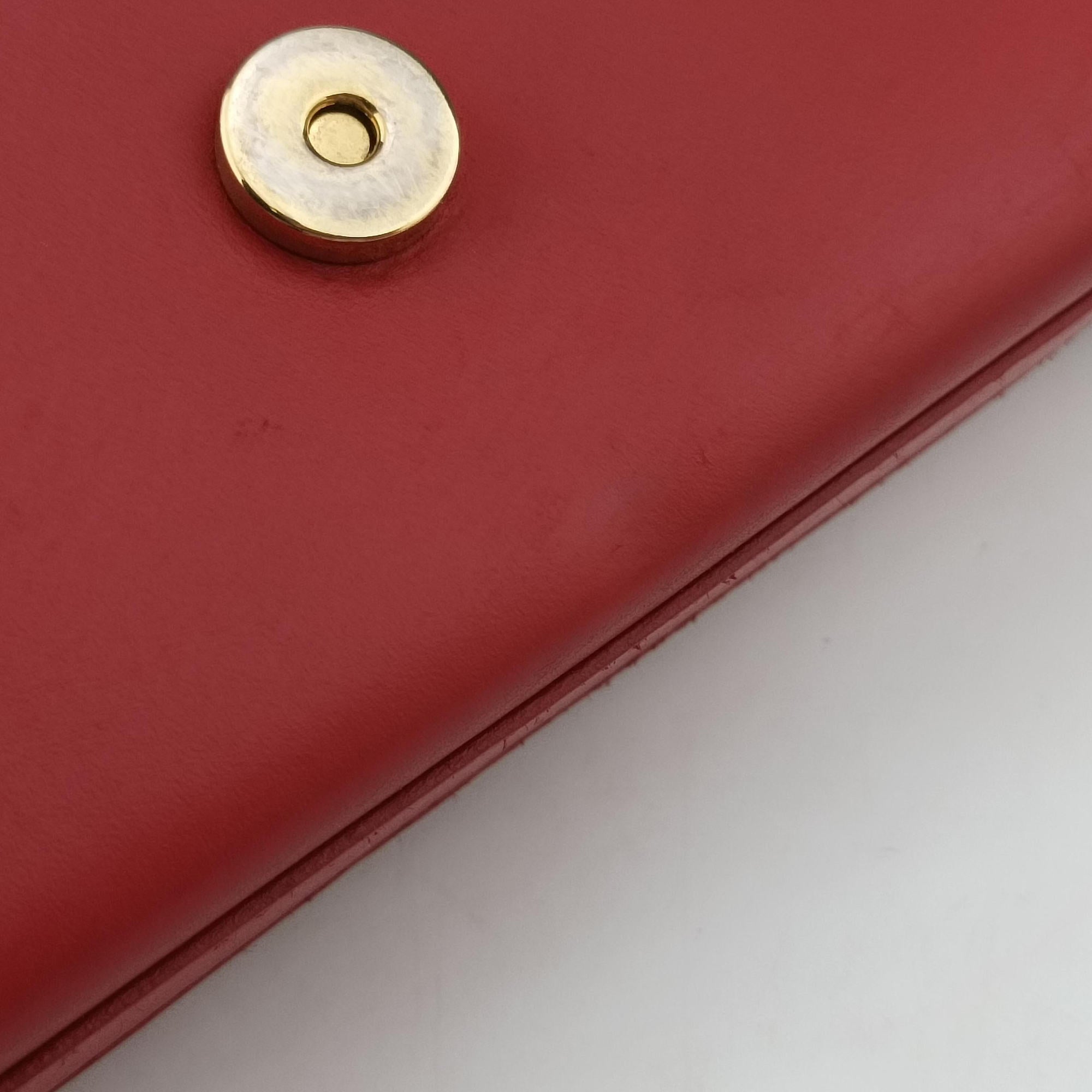 Pre-owned Yves Saint Laurent KATE Red Leather 354120 shoulderbag | stylenewstar