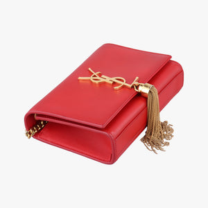 Pre-owned Yves Saint Laurent KATE Red Leather 354120 shoulderbag | stylenewstar