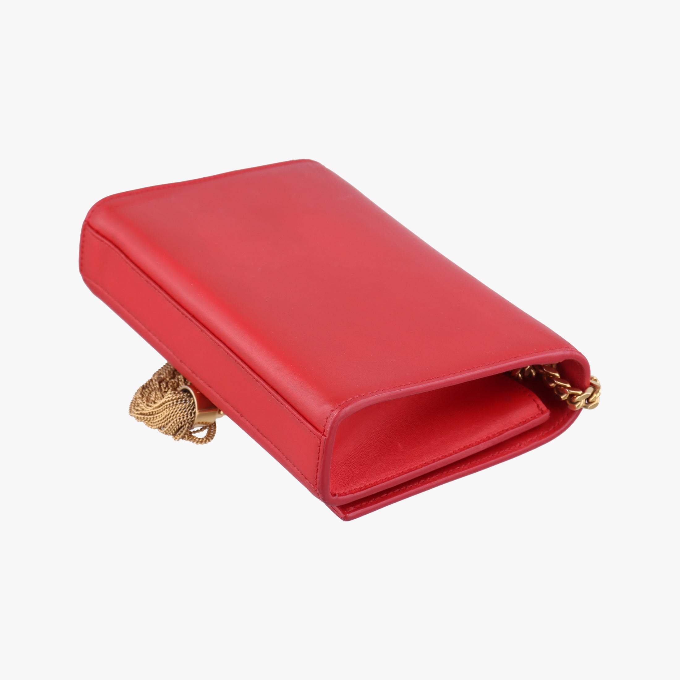Pre-owned Yves Saint Laurent KATE Red Leather 354120 shoulderbag | stylenewstar