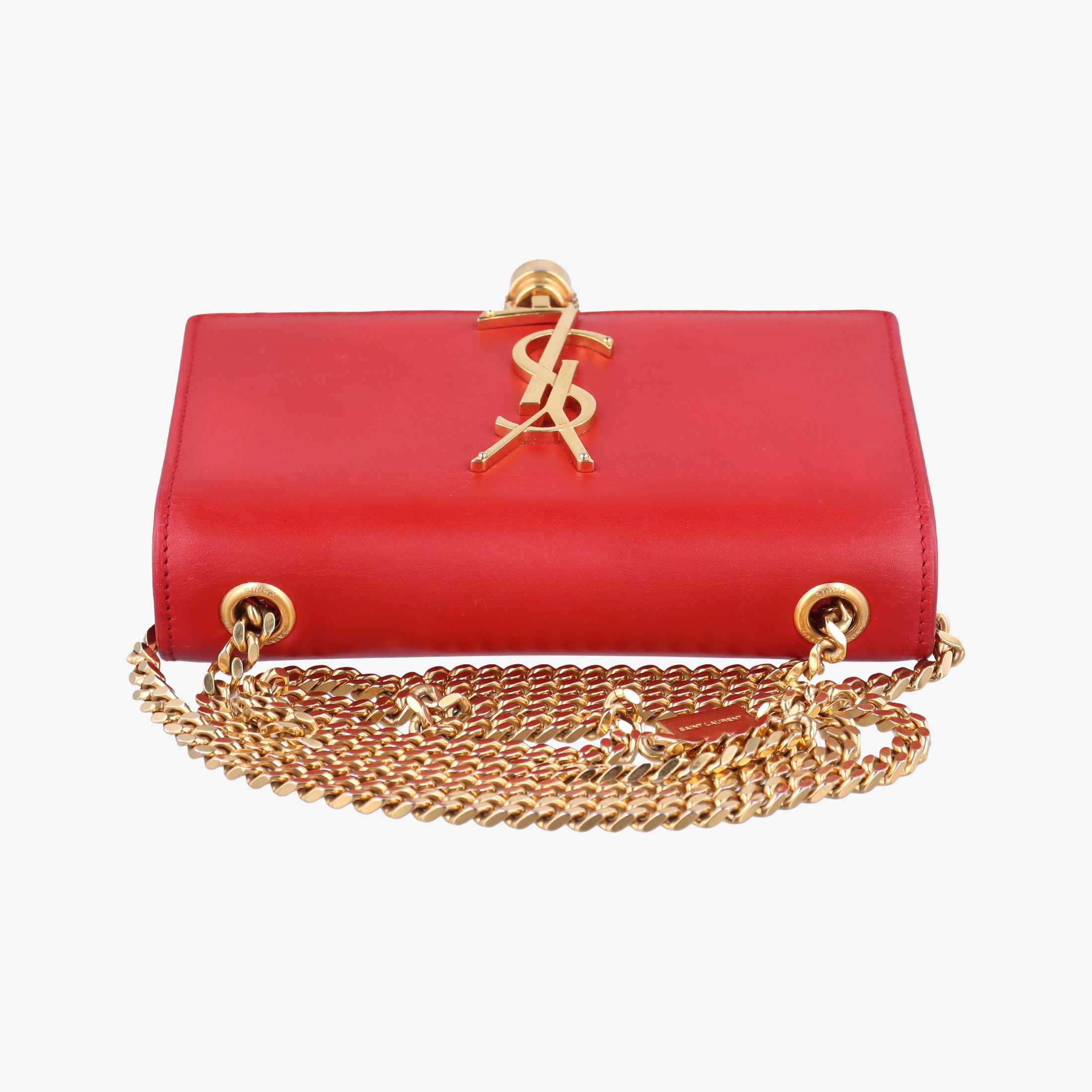 Pre-owned Yves Saint Laurent KATE Red Leather 354120 shoulderbag | stylenewstar