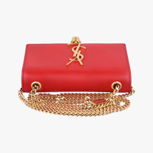 Pre-owned Yves Saint Laurent KATE Red Leather 354120 shoulderbag | stylenewstar