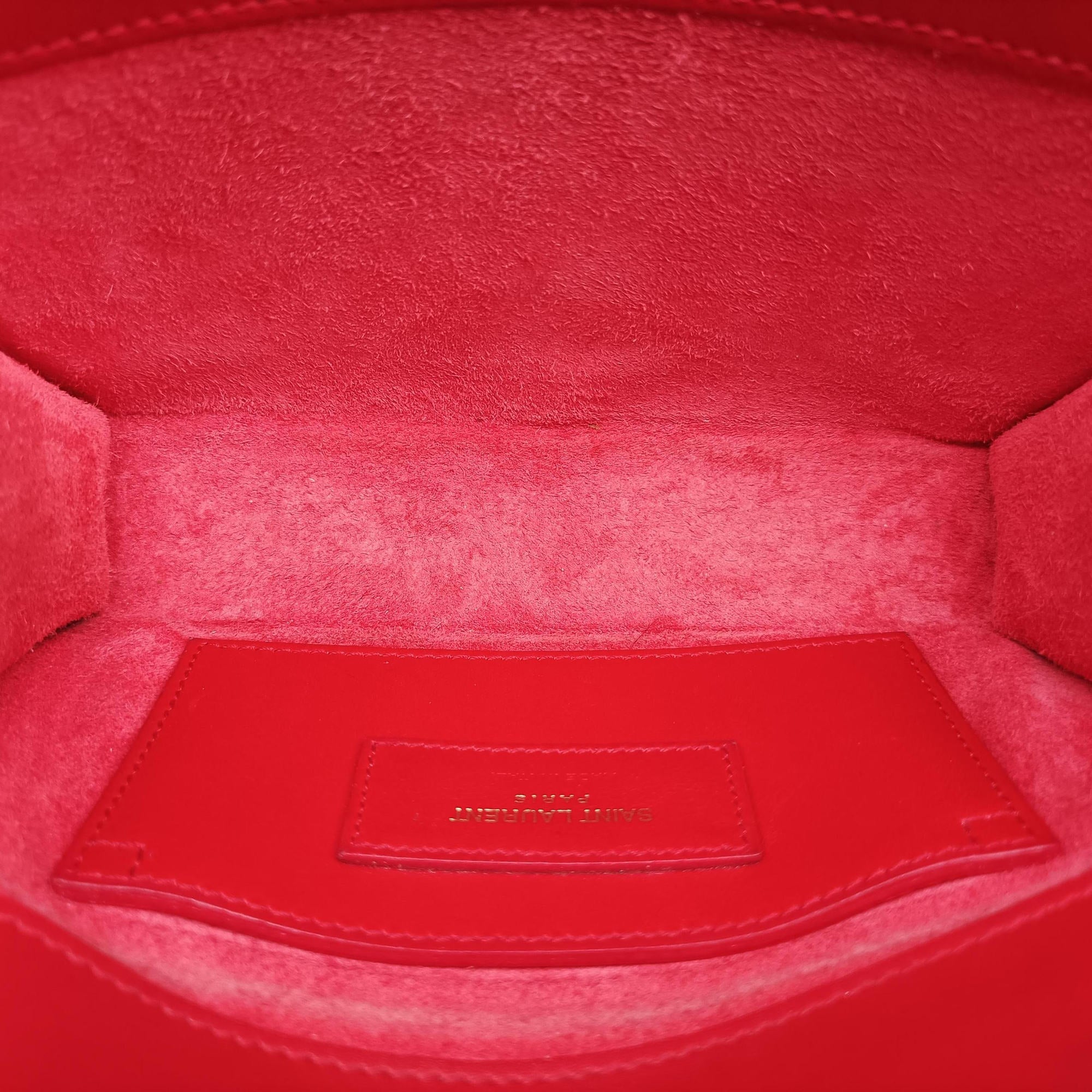 Pre-owned Yves Saint Laurent KATE Red Leather 354120 shoulderbag | stylenewstar