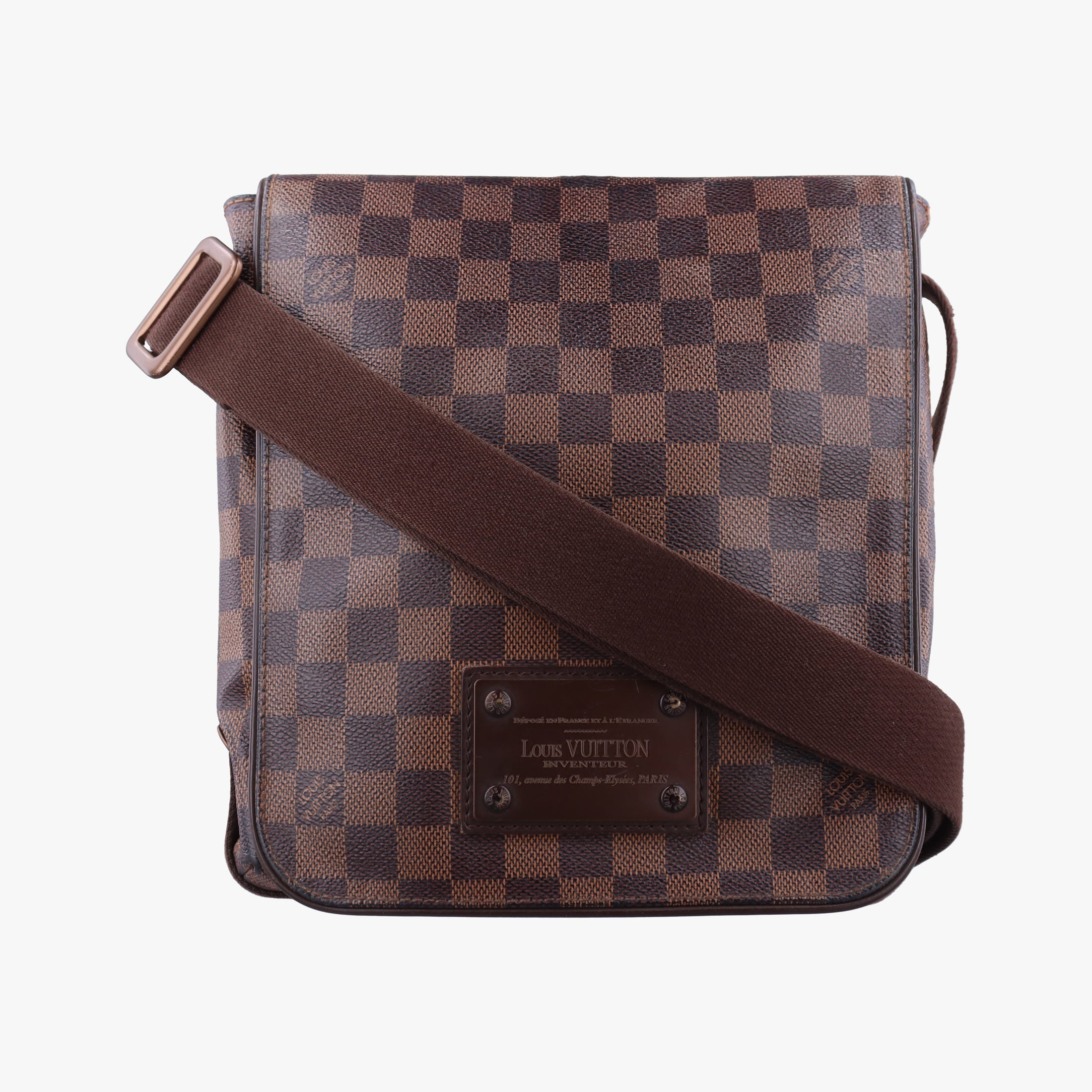 Pre-owned Louis Vuitton BROOKLYN PM EBENE Damier Canvas N51210 shoulderbag | stylenewstar