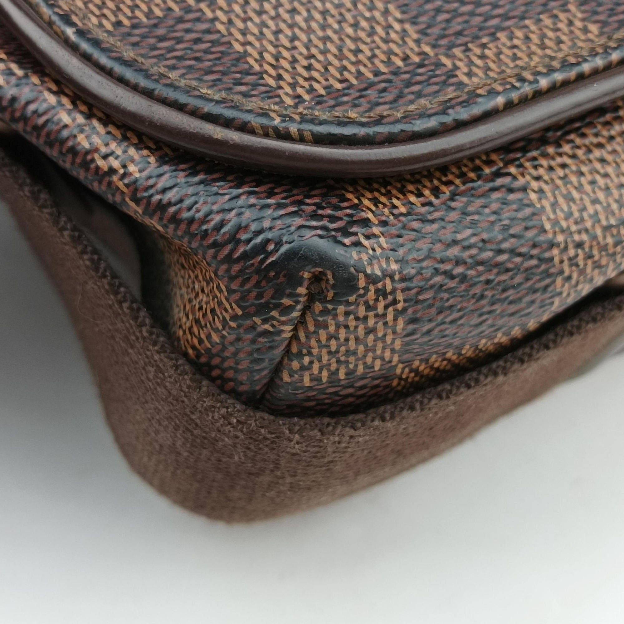 Pre-owned Louis Vuitton BROOKLYN PM EBENE Damier Canvas N51210 shoulderbag | stylenewstar