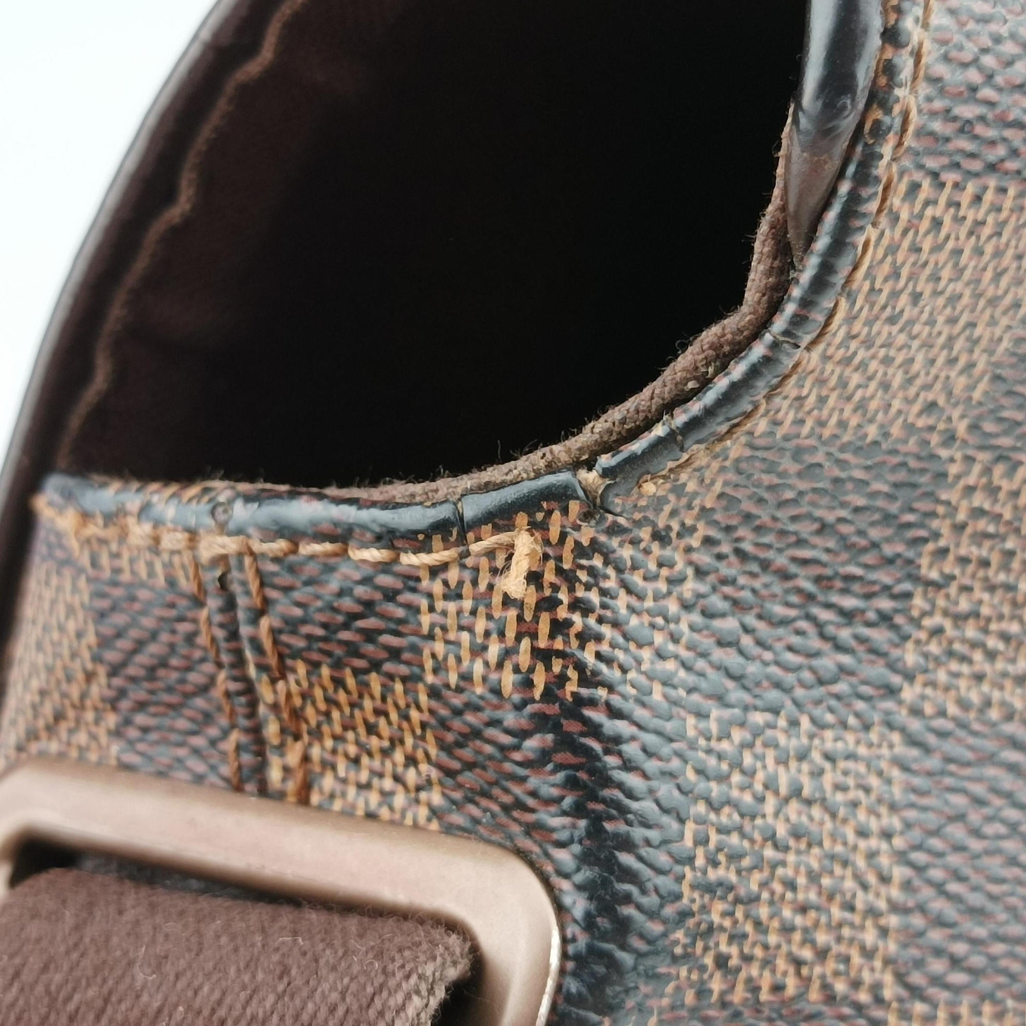 Pre-owned Louis Vuitton BROOKLYN PM EBENE Damier Canvas N51210 shoulderbag | stylenewstar