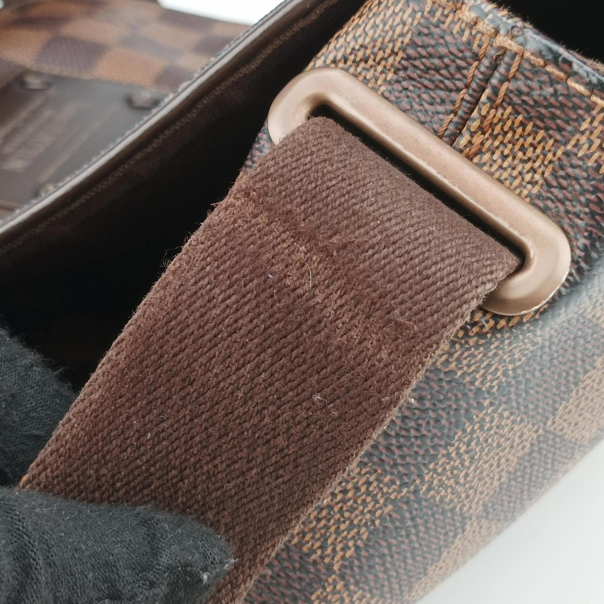 Pre-owned Louis Vuitton BROOKLYN PM EBENE Damier Canvas N51210 shoulderbag | stylenewstar