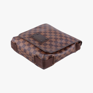 Pre-owned Louis Vuitton BROOKLYN PM EBENE Damier Canvas N51210 shoulderbag | stylenewstar