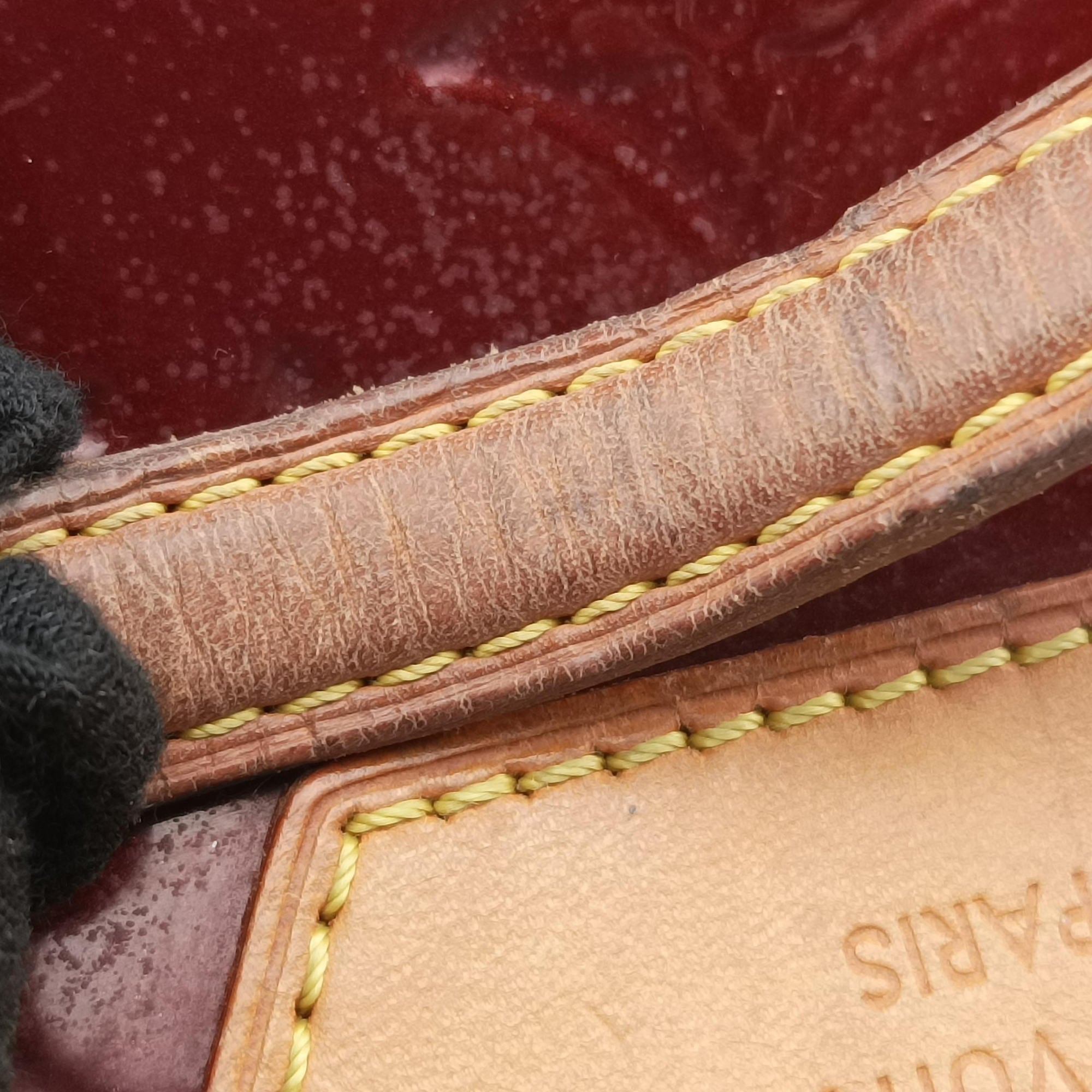 Pre-owned Louis Vuitton Brea MM ROUGE FAUVISTE Vernis M91690 shoulderbag | stylenewstar