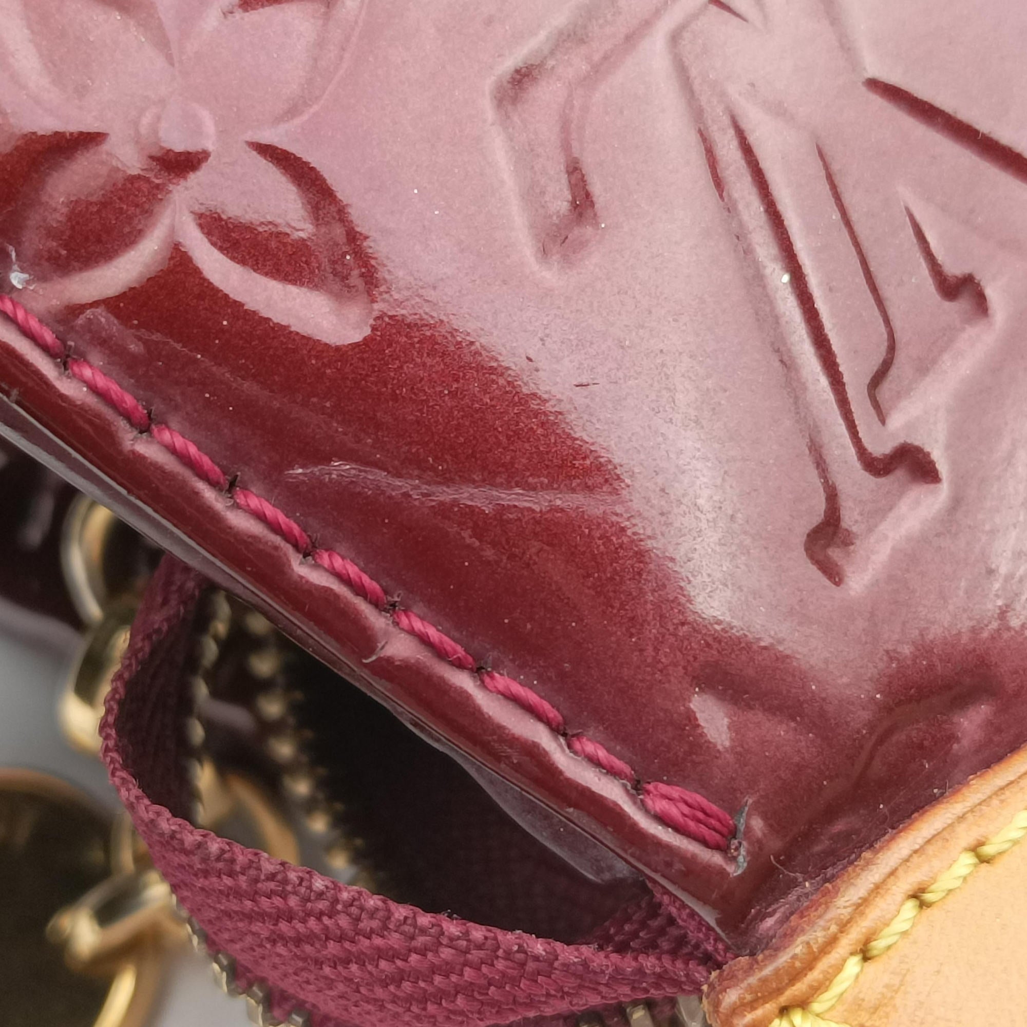 Pre-owned Louis Vuitton Brea MM ROUGE FAUVISTE Vernis M91690 shoulderbag | stylenewstar