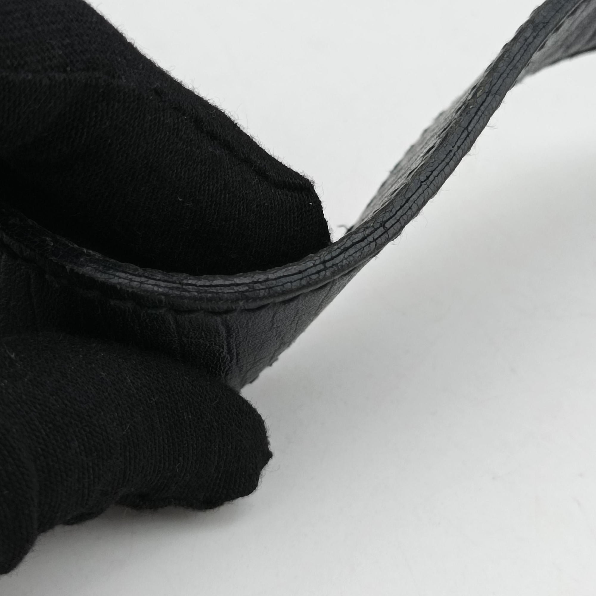 Pre-owned Gucci Horsebit Black canvas×leather 114915 shoulderbag | stylenewstar