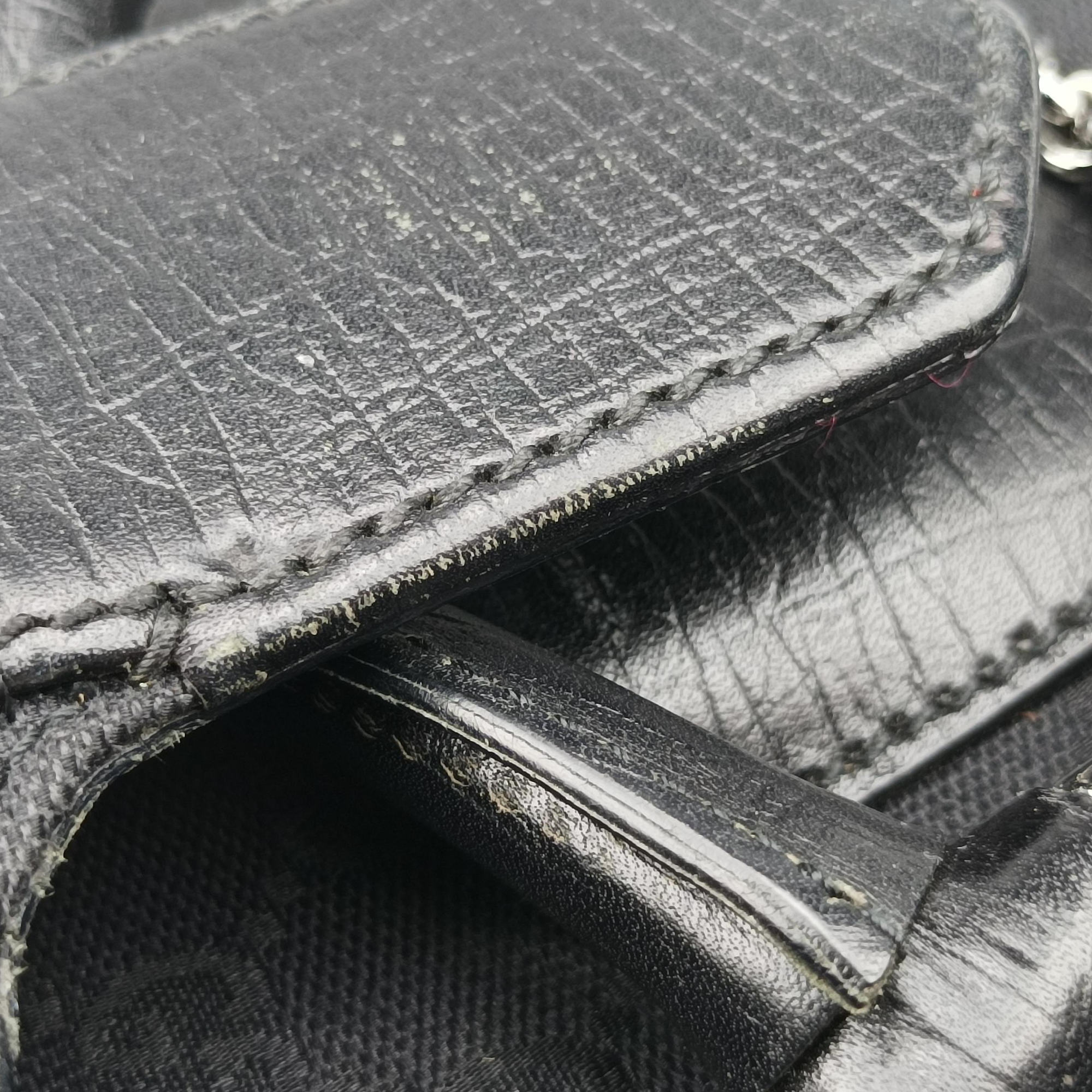 Pre-owned Gucci Horsebit Black canvas×leather 114915 shoulderbag | stylenewstar