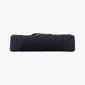 Pre-owned Gucci Horsebit Black canvas×leather 114915 shoulderbag | stylenewstar