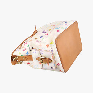 Pre-owned Louis Vuitton Petit NOé white Monogram Multicolor M42229 shoulderbag | stylenewstar
